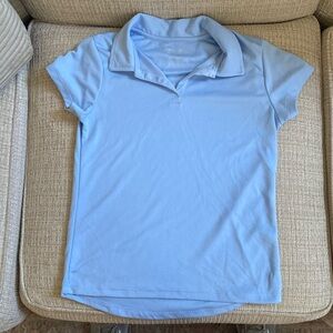 Girls Nautica polo - light blue